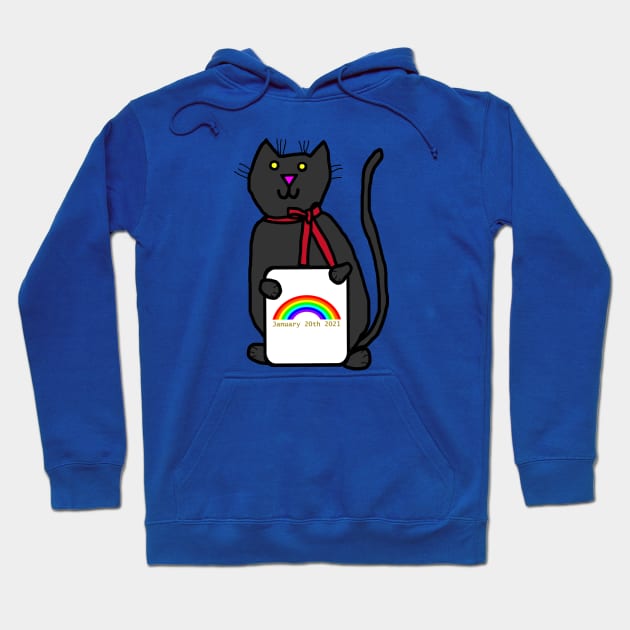 Inauguration Day Cat Hoodie by ellenhenryart